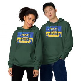 Pray for Ukraine Unisex midweight hoodie